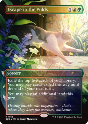 Escape to the Wilds (1916) (Rainbow Foil) card from Secret Lair Drop Series