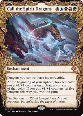 Call the Spirit Dragons (Showcase) card from Tarkir: Dragonstorm