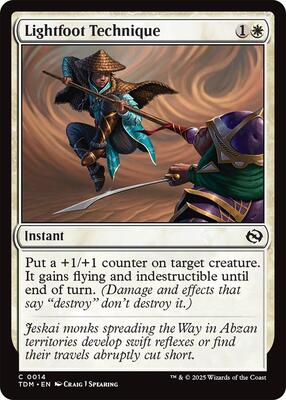 Lightfoot Technique card from Tarkir: Dragonstorm