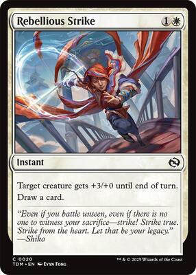 Rebellious Strike card from Tarkir: Dragonstorm