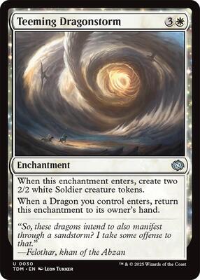 Teeming Dragonstorm card from Tarkir: Dragonstorm