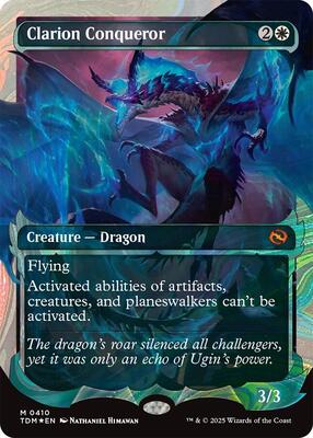 Clarion Conqueror (Showcase) (Halo Foil) card from Tarkir: Dragonstorm