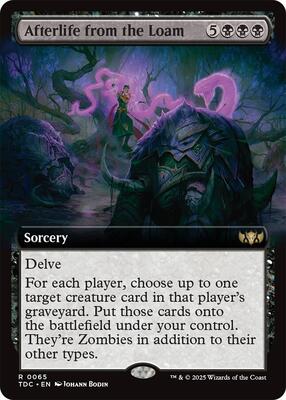 Afterlife from the Loam (Extended Art) card from Commander: Tarkir: Dragonstorm