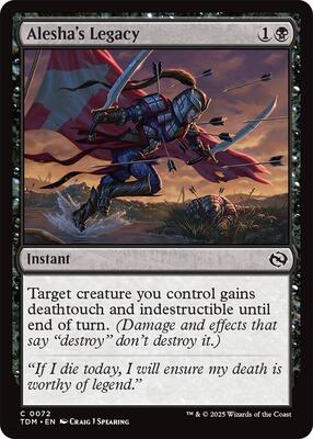 Alesha's Legacy card from Tarkir: Dragonstorm