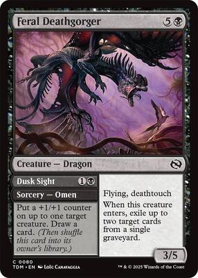 Feral Deathgorger card from Tarkir: Dragonstorm
