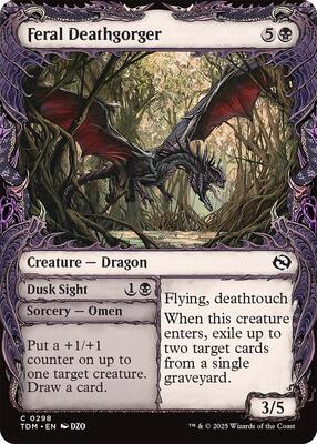 Feral Deathgorger (Showcase) card from Tarkir: Dragonstorm