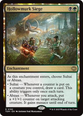 Hollowmurk Siege card from Tarkir: Dragonstorm
