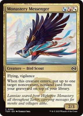 Monastery Messenger card from Tarkir: Dragonstorm