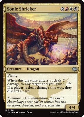 Sonic Shrieker card from Tarkir: Dragonstorm