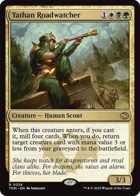 Yathan Roadwatcher card from Tarkir: Dragonstorm