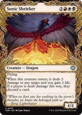 Sonic Shrieker (Showcase) card from Tarkir: Dragonstorm