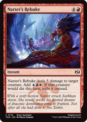 Narset's Rebuke card from Tarkir: Dragonstorm
