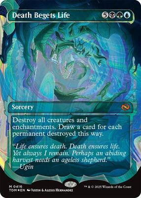 Death Begets Life (Showcase) (Halo Foil) card from Tarkir: Dragonstorm