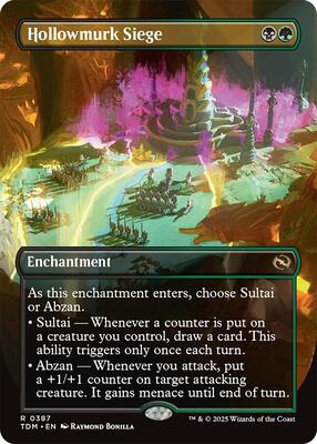 Hollowmurk Siege (Borderless) card from Tarkir: Dragonstorm