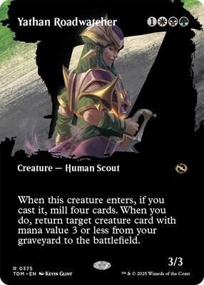 Yathan Roadwatcher (Borderless) card from Tarkir: Dragonstorm