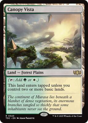 Canopy Vista card from Commander: Tarkir: Dragonstorm