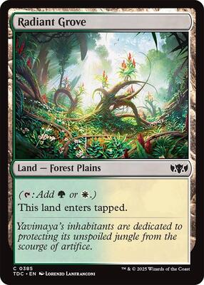 Radiant Grove card from Commander: Tarkir: Dragonstorm
