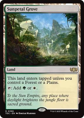 Sunpetal Grove card from Commander: Tarkir: Dragonstorm