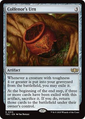 Colfenor's Urn card from Commander: Tarkir: Dragonstorm