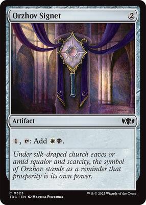 Orzhov Signet card from Commander: Tarkir: Dragonstorm