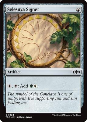 Selesnya Signet card from Commander: Tarkir: Dragonstorm
