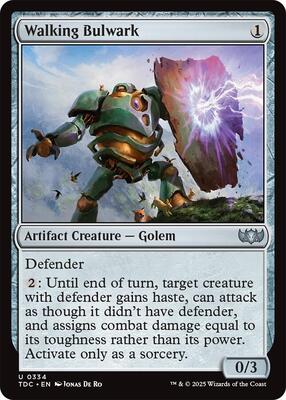 Walking Bulwark card from Commander: Tarkir: Dragonstorm