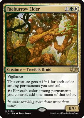 Faeburrow Elder card from Commander: Tarkir: Dragonstorm