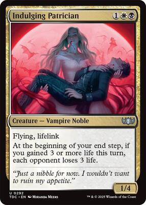 Indulging Patrician card from Commander: Tarkir: Dragonstorm