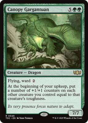 Canopy Gargantuan card from Commander: Tarkir: Dragonstorm