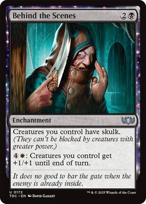 Behind the Scenes card from Commander: Tarkir: Dragonstorm