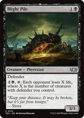 Blight Pile card from Commander: Tarkir: Dragonstorm