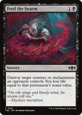 Feed the Swarm card from Commander: Tarkir: Dragonstorm