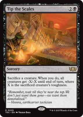 Tip the Scales card from Commander: Tarkir: Dragonstorm