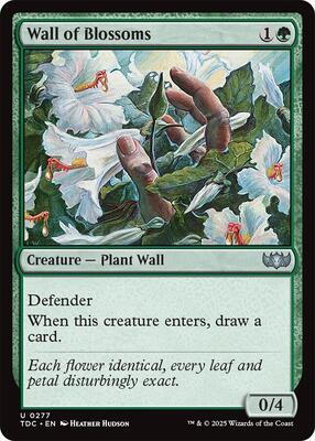 Wall of Blossoms card from Commander: Tarkir: Dragonstorm