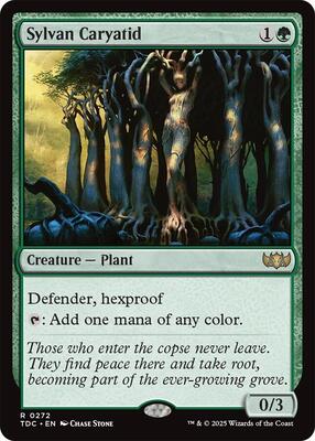 Sylvan Caryatid card from Commander: Tarkir: Dragonstorm