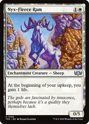 Nyx-Fleece Ram card from Commander: Tarkir: Dragonstorm