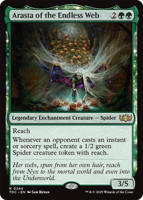 Arasta of the Endless Web card from Commander: Tarkir: Dragonstorm