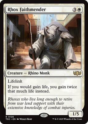 Rhox Faithmender card from Commander: Tarkir: Dragonstorm