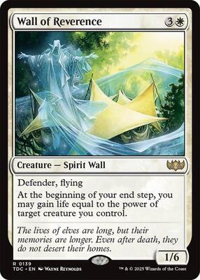Wall of Reverence card from Commander: Tarkir: Dragonstorm