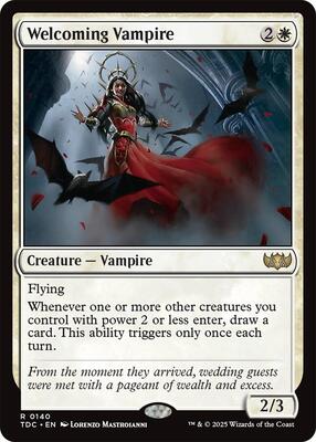 Welcoming Vampire card from Commander: Tarkir: Dragonstorm