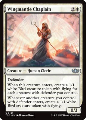 Wingmantle Chaplain card from Commander: Tarkir: Dragonstorm