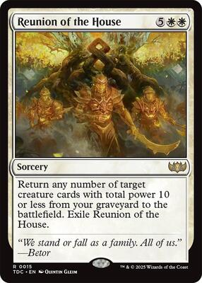 Reunion of the House card from Commander: Tarkir: Dragonstorm