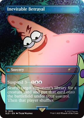 Inevitable Betrayal (Rainbow Foil) card from Secret Lair Drop Series