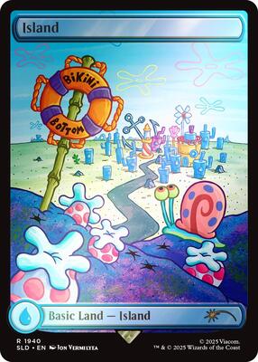 Island (1940) (Rainbow Foil) card from Secret Lair Drop Series
