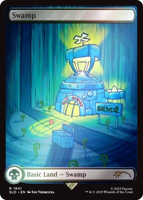 Swamp (1941) (Rainbow Foil) card from Secret Lair Drop Series