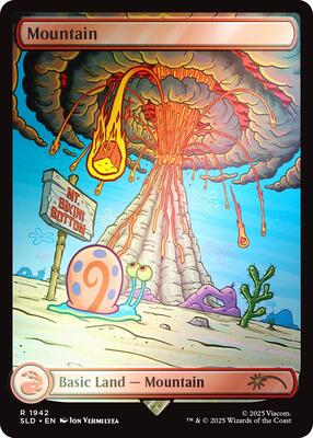 Mountain (1942) (Rainbow Foil) card from Secret Lair Drop Series