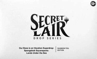 Secret Lair Drop: Our Boss is on Vacation Superdrop: Spongebob Squarepants: Lands Under the Sea - Rainbow Foil Edition card from Secret Lair Drop Series