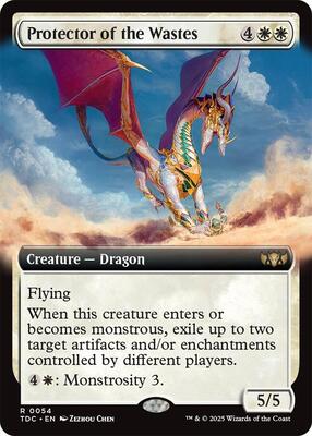 Protector of the Wastes (Extended Art) card from Commander: Tarkir: Dragonstorm