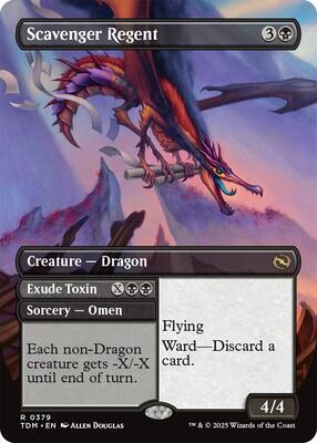 Scavenger Regent (Borderless) card from Tarkir: Dragonstorm