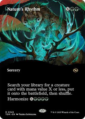 Nature's Rhythm (Borderless) card from Tarkir: Dragonstorm